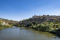 Panoramic view of Toledo, Spain, UNESCO World Heritage. Tagus River, Old Town and Alcazar Royalty Free Stock Photo