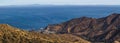 Panoramic view from Top of Catalina Island Royalty Free Stock Photo