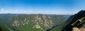 Panoramic view in the Hautes-gorges-de-la-riviÃÂ¨re-Malbaie national park, in Quebec