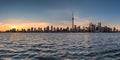 Panoramic view of Toronto city skyline Royalty Free Stock Photo
