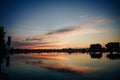 Panoramic view of Toronto skyline at sunrise, Ontario, Canada Royalty Free Stock Photo