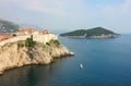 Panoramic View Toward old Town Dubrovnik Royalty Free Stock Photo