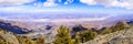 Panoramic view towards Badwater Basin from the trail to Telescope Peak, Death Valley National Park, California Royalty Free Stock Photo