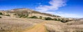 Panoramic view towards Mt Diablo summit on a clear autumn day