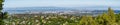 Panoramic view towards Redwood City and Menlo Park, Silicon Valley, San Francisco bay area, California Royalty Free Stock Photo