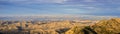 Panoramic view towards San Joaquin river, Pittsburg and Antioch from the summit of Mt Diablo Royalty Free Stock Photo