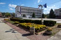 Panoramic view of town of Etropole, Sofia Province, Bulgaria