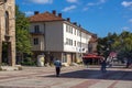 Panoramic view of town of Etropole, Sofia Province, Bulgaria