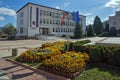 Panoramic view of town of Etropole, Sofia Province, Bulgaria