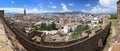 Panoramic view of the town of Malaga as seen from the Alcazaba, Andalusia