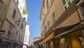 Panoramic view of town of Menton, France