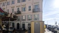 Panoramic view of town of Menton, France