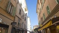 Panoramic view of town of Menton, France