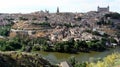 Panoramic view of the town over Tagus River, Toledo, Spain Royalty Free Stock Photo