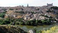 Panoramic view of the town over Tagus River, Toledo, Spain Royalty Free Stock Photo