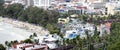 Panoramic view of the town of Patong and beach, Phuket