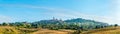 Panoramic view at the Town of Volterra in Tuscany, Italy Royalty Free Stock Photo