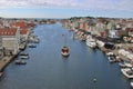 Panoramic view of the trading city Haugesund, Norway.
