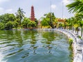 Tran Quoc Pagoda, the oldest temple in Hanoi, Vietnam Royalty Free Stock Photo