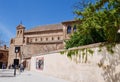 Panoramic view of Transito synagogue housing Sefardi museum in Jewish quarter of Toledo, Castile La Mancha, Spain.