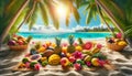 Tropical Fruit Paradise Royalty Free Stock Photo