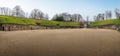 Panoramic view of Trier Amphitheater - old Roman Ruins - Trier, Germany