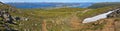 Panoramic view of Tromso from Floya in Troms county, Norway Royalty Free Stock Photo