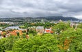 Panoramic view of Trondheim, Norway. Royalty Free Stock Photo