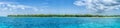 Panoramic view - Tropical beach - Caribbean Royalty Free Stock Photo