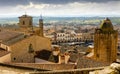 Panoramic view Trujillo. Scenic view from the castle. Caceres province. Spain