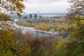 Panoramic view on Trukhanov island. Kiev Royalty Free Stock Photo