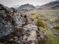 Panoramic view of Tunari peak trail, Bolivia Royalty Free Stock Photo