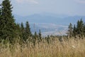 Panoramic view on Turiec Basin with city of Martin in Slovakia and mountains in background.