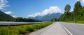 Panoramic View: Typical Canada: Beautiful canadian landscape - Road leads through beautiful forest