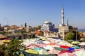 A panoramic view of a typical Turkish bazaar