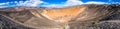 Panoramic view of Ubehebe Crater in Death Valley National Park, California Royalty Free Stock Photo