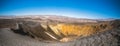 Panoramic view Ubehebe Crater, Death Valley National Park, California. Royalty Free Stock Photo