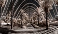 Panoramic view of Umbracle installation, Valencia, Spain.