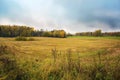 Fall landscape near Cesis town, Latvia Royalty Free Stock Photo