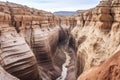 panoramic view of unique sandstone canyon