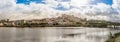 Panoramic view at the university city Coimbra with river Mondego - Portugal Royalty Free Stock Photo
