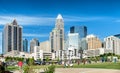 Panoramic view at uptown Charlotte in daylight