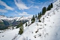 Panoramic view of Urner Alps Royalty Free Stock Photo