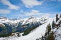 Panoramic view of Urner Alps Royalty Free Stock Photo