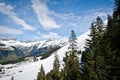Panoramic view of Urner Alps Royalty Free Stock Photo