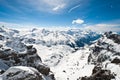 Panoramic view of Urner Alps Royalty Free Stock Photo