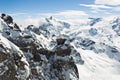 Panoramic view of Urner Alps Royalty Free Stock Photo