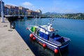 Panoramic view, vacation on Costa Verde, Green coast of Asturias, Ribadesella village with sandy beaches, North of Spain