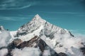 Panoramic view of the Valais Alps Royalty Free Stock Photo