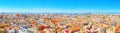 Panoramic view of Valencia, is the capital of the autonomous co Royalty Free Stock Photo